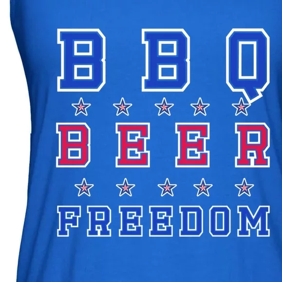 Bbq Beer Freedom Gift Ladies Essential Flowy Tank