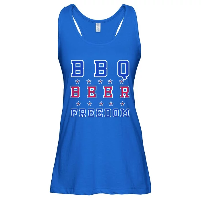 Bbq Beer Freedom Gift Ladies Essential Flowy Tank