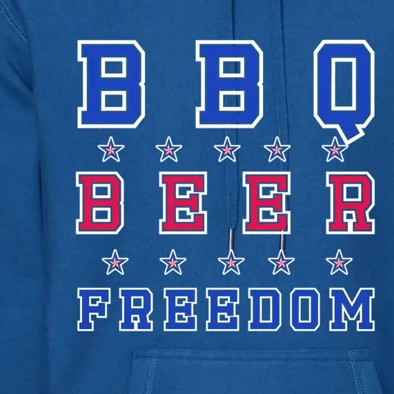 Bbq Beer Freedom Gift Premium Hoodie