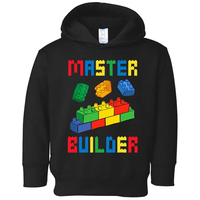 Brick Builder Funny Blocks Building Master Builder Toddler Hoodie