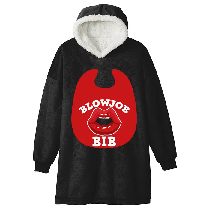 Blowjob Bib Funny Adult Women Dirty Humor Blowjob Bib Hooded Wearable Blanket