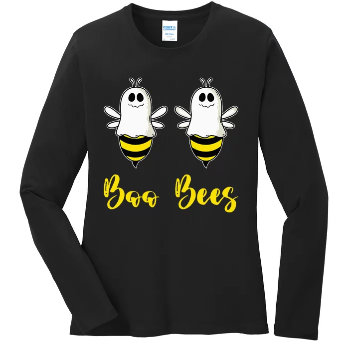 Boo Beez Funny Bee  Halloween Costume Bees Ladies Long Sleeve Shirt