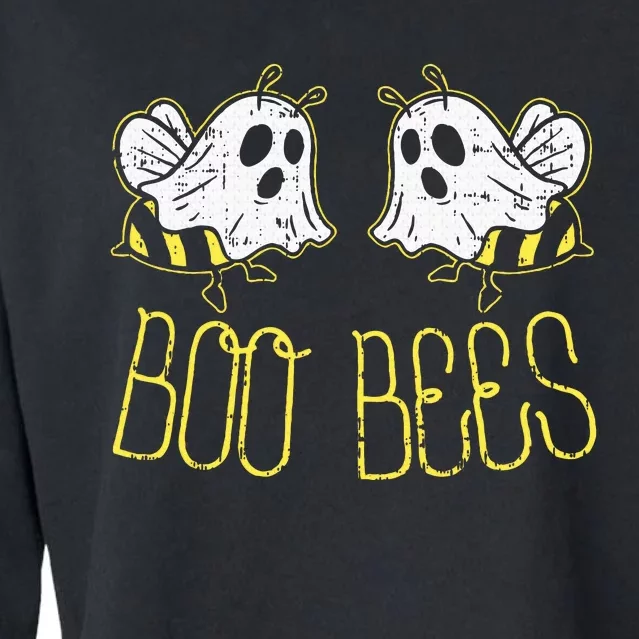 Boo Bees Funny Couples Halloween Costume For Adult Her Cropped Pullover Crew