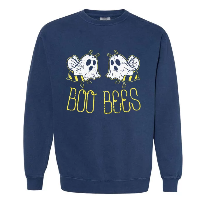 Boo Bees Funny Couples Halloween Costume For Adult Her Garment-Dyed Sweatshirt