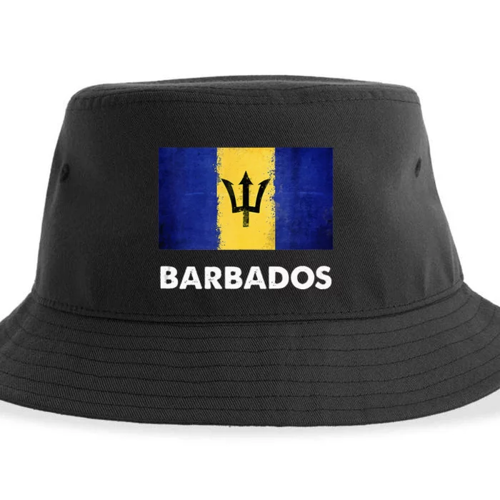 Barbadian Barbados Flag Sustainable Bucket Hat