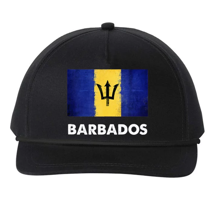 Barbadian Barbados Flag Snapback Five-Panel Rope Hat