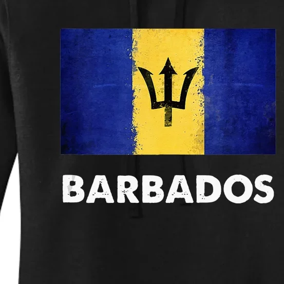 Barbadian Barbados Flag Women's Pullover Hoodie