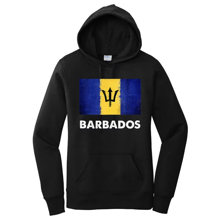 Barbadian Barbados Flag Women's Pullover Hoodie