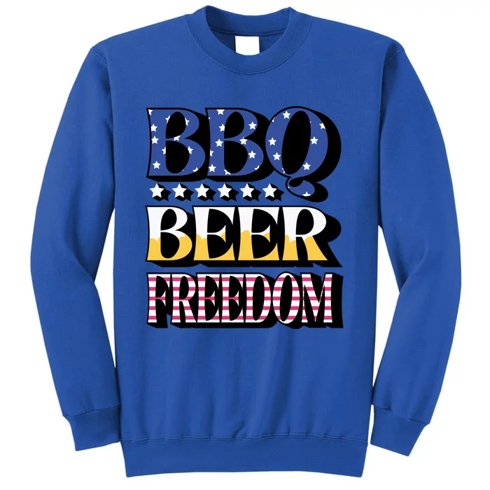 Bbq Beer Freedom 4th Of July America Pariotic Usa Party Cute Gift Sweatshirt