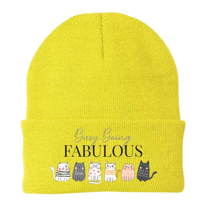 Busy Being Fabulous Knit Cap Winter Beanie