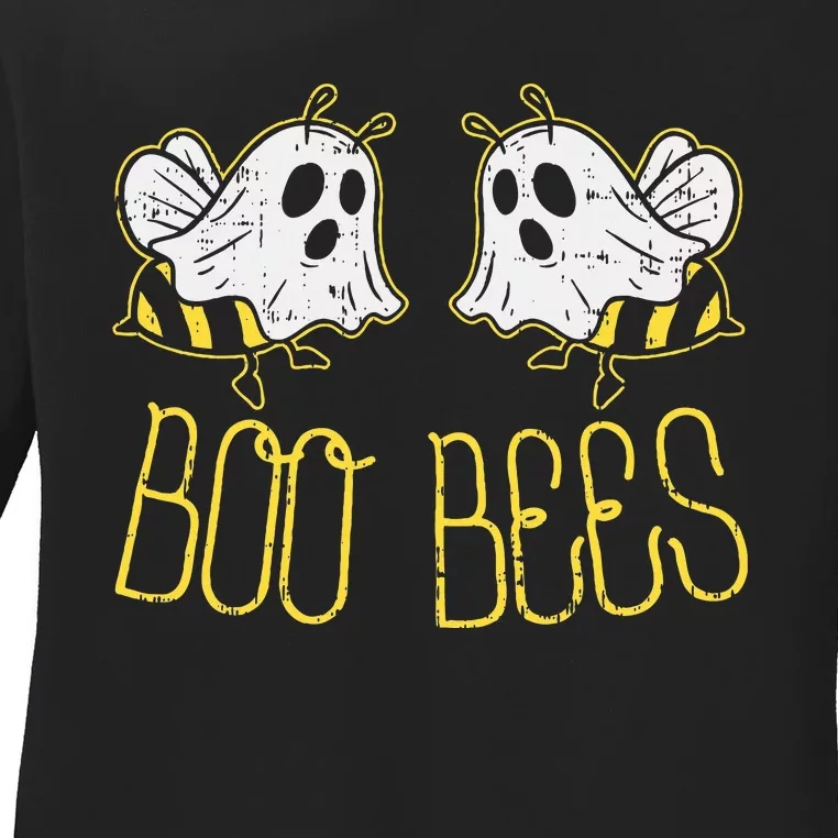 Boo Bees Funny Couples Halloween Costume Ladies Long Sleeve Shirt