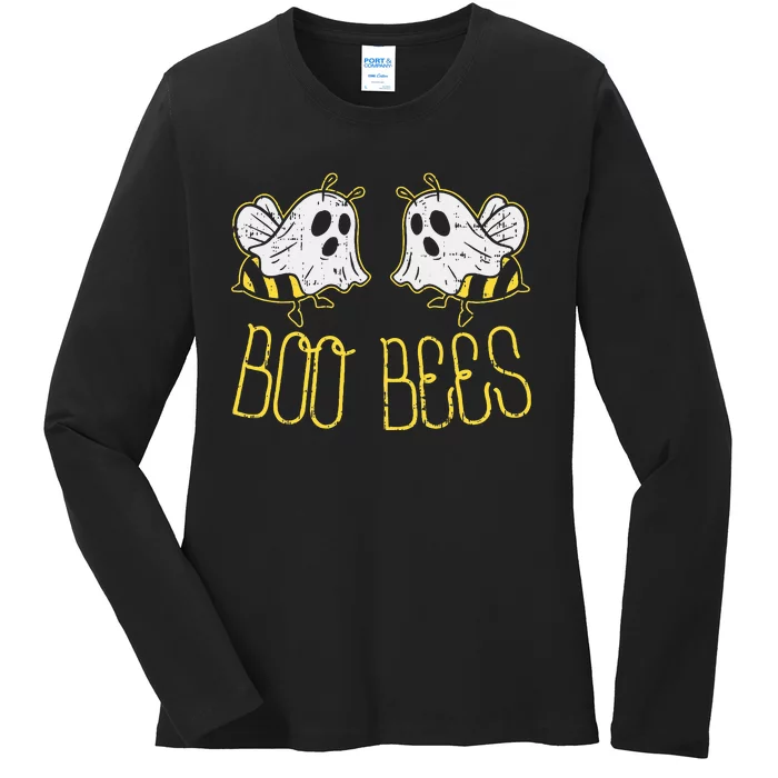 Boo Bees Funny Couples Halloween Costume Ladies Long Sleeve Shirt