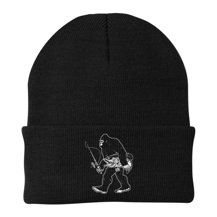 Bigfoot Bass Fishing Gear Sasquatch Knit Cap Winter Beanie