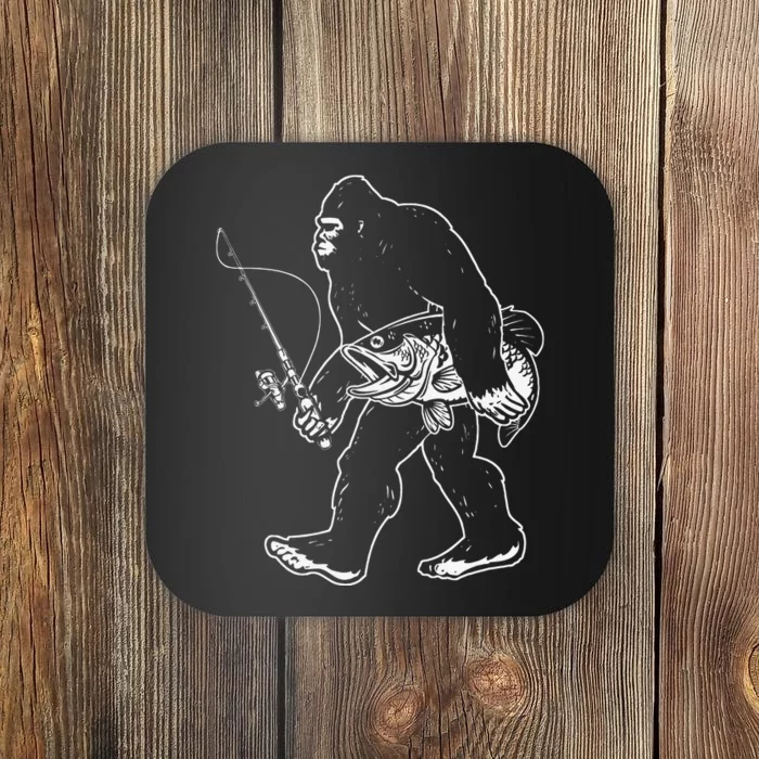 Bigfoot Bass Fishing Gear Sasquatch Coaster