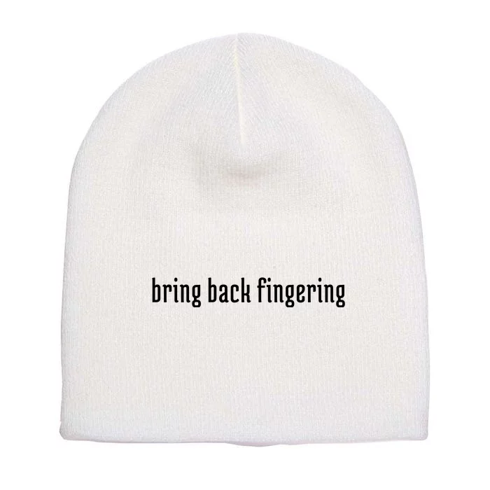 Bring Back Fingering Short Acrylic Beanie