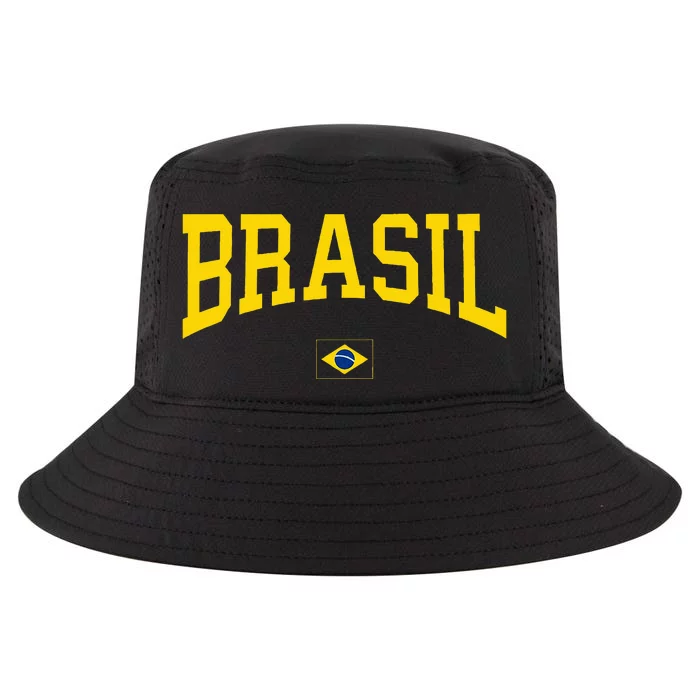 Brasil Brazilian Flag Green Cool Comfort Performance Bucket Hat