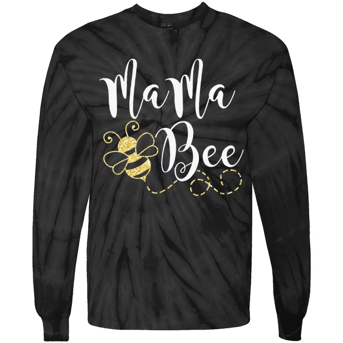 Birthday Bee Family Mama Bee Mom Mothers Gift For Women Tie-Dye Long Sleeve Shirt