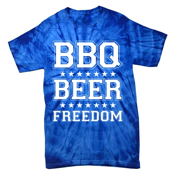 Bbq Beer Freedom America Usa America 2020 Proud American Great Gift Tie-Dye T-Shirt