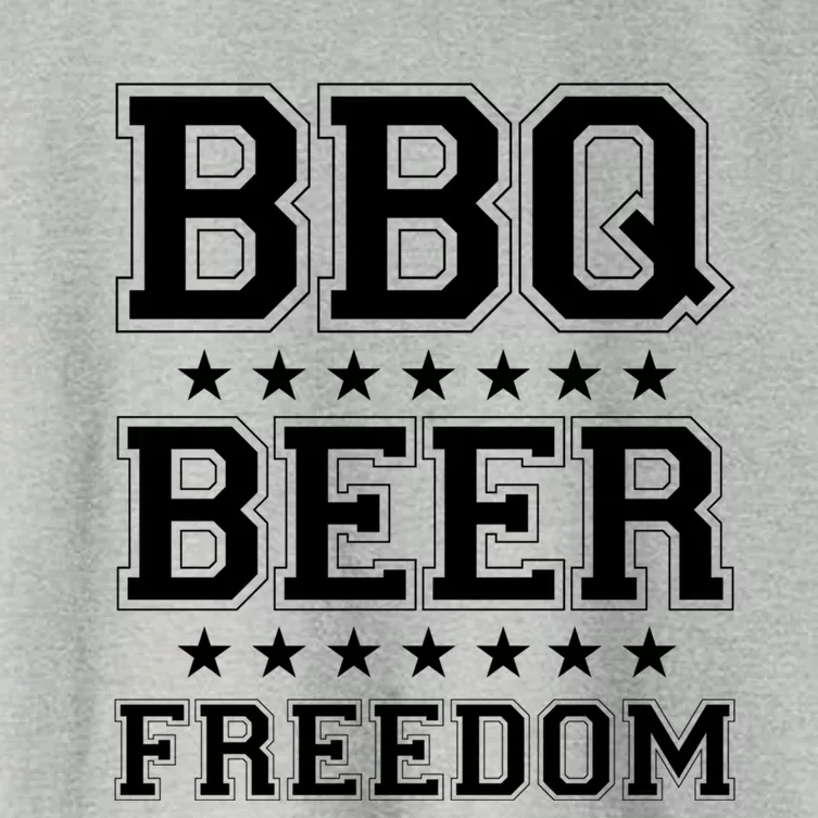 Bbq Beer Freedom America Usa America 2020 Proud American Great Gift Women's Crop Top Tee