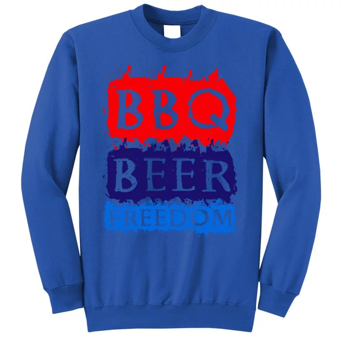 Bbq Beer Freedom Ll Americans Gift Tall Sweatshirt