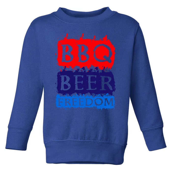 Bbq Beer Freedom Ll Americans Gift Toddler Sweatshirt