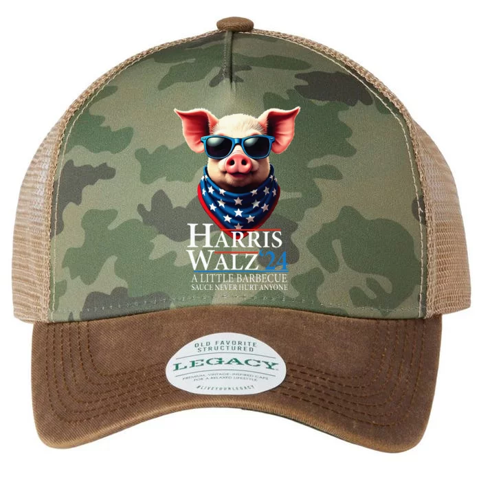 Barbecue Bbq Funny Pork Kamala Harris Waltz 2024 Legacy Tie Dye Trucker Hat