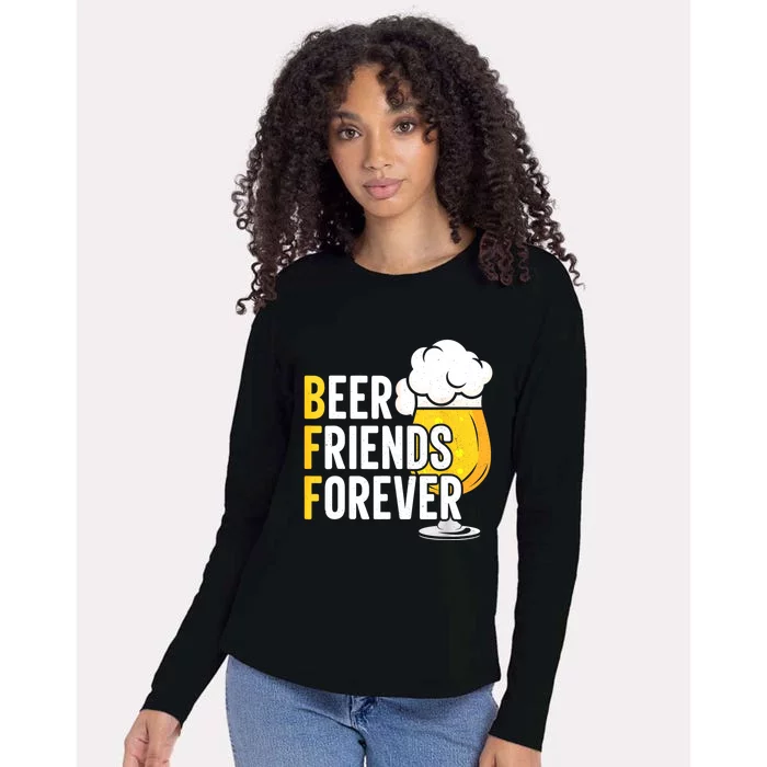 BFF Beer Friends Forever Happy Oktoberfest Womens Cotton Relaxed Long Sleeve T-Shirt