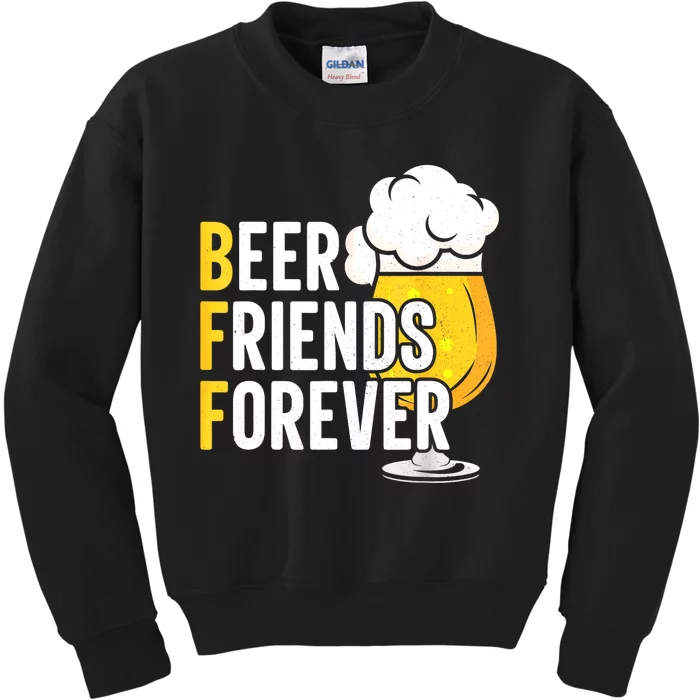 BFF Beer Friends Forever Happy Oktoberfest Kids Sweatshirt