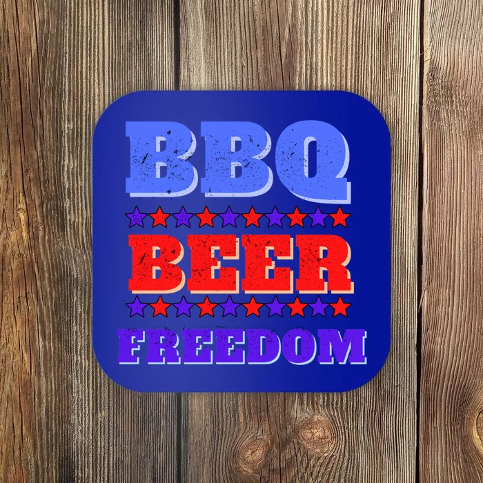 Bbq Beer Freedom Merican Usa Party Great Gift Coaster