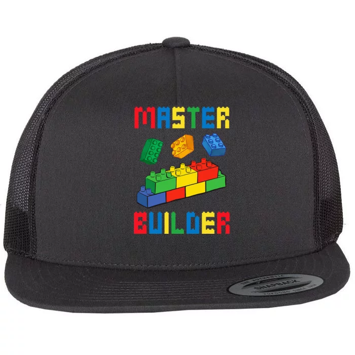 Brick Builder Funny Blocks Building Master Builder Flat Bill Trucker Hat