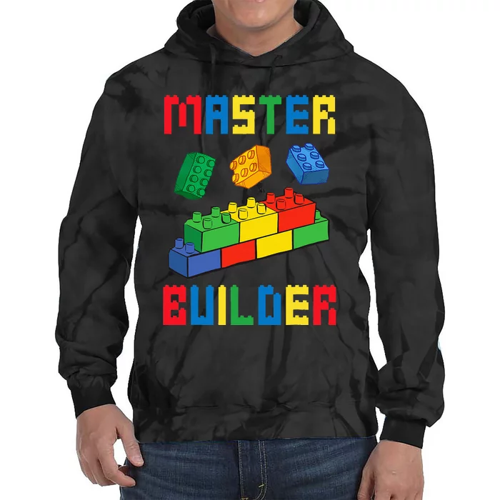 Brick Builder Funny Blocks Building Master Builder Tie Dye Hoodie