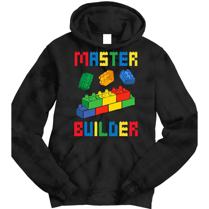 Brick Builder Funny Blocks Building Master Builder Tie Dye Hoodie