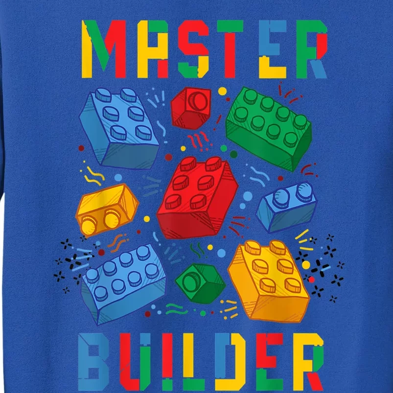 Brick Builder Funny Blocks Master Builder Gift Sweatshirt