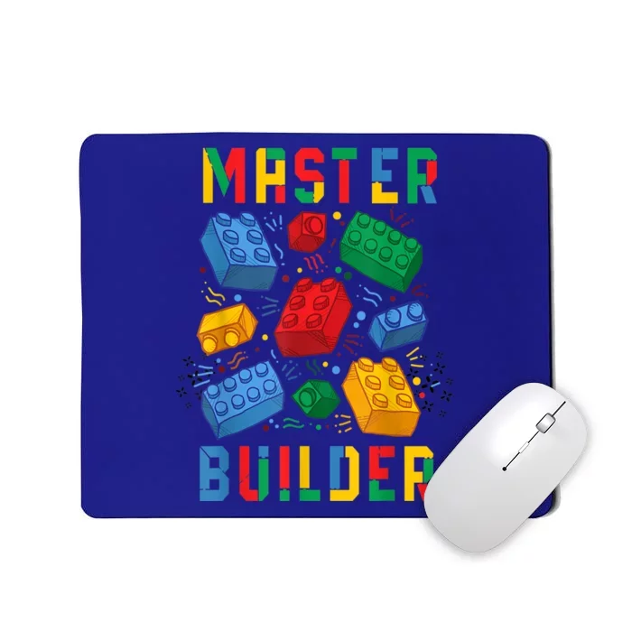 Brick Builder Funny Blocks Master Builder Gift Mousepad