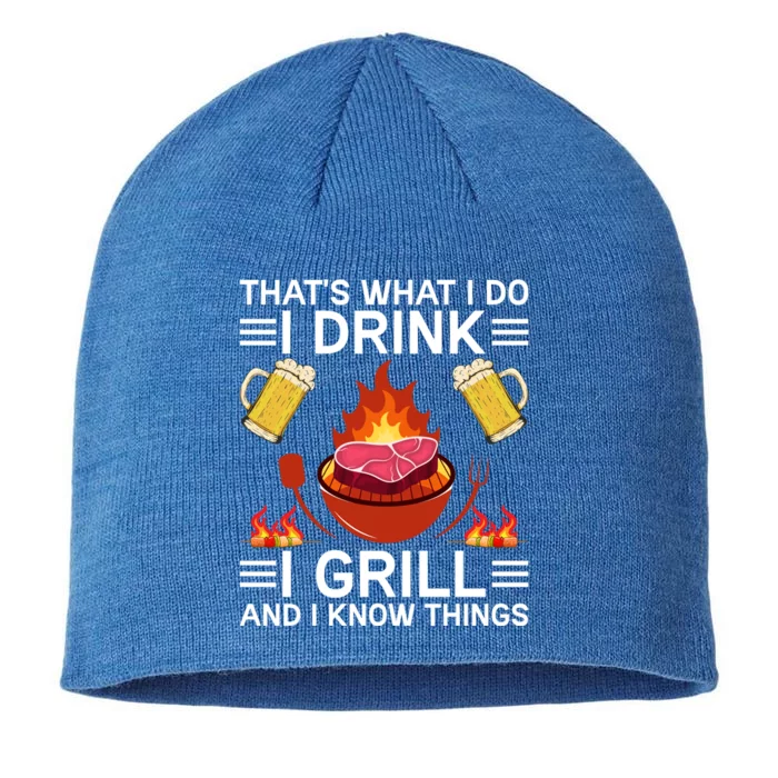 Bbq Beer Freedome Thats What I Do I And In Know Things Gift 8 1/2in Sustainable Knit Beanie