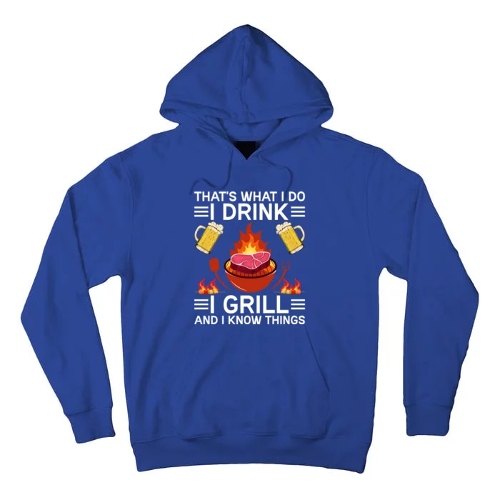 Bbq Beer Freedome Thats What I Do I And In Know Things Gift Tall Hoodie