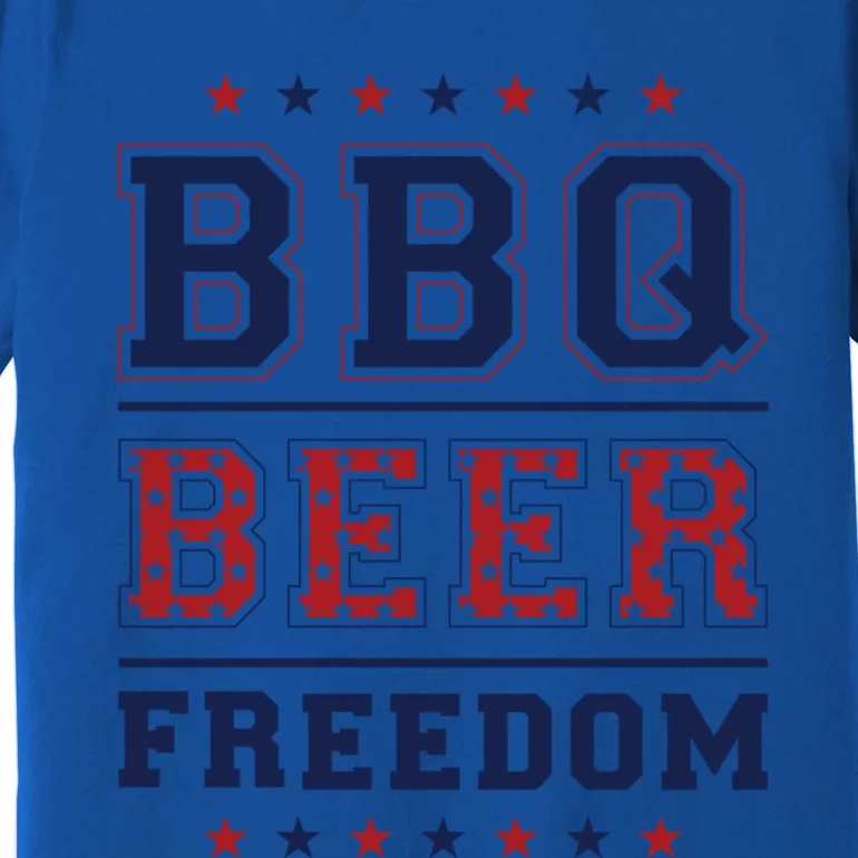 Bbq Beer Freedom Great Gift Premium T-Shirt