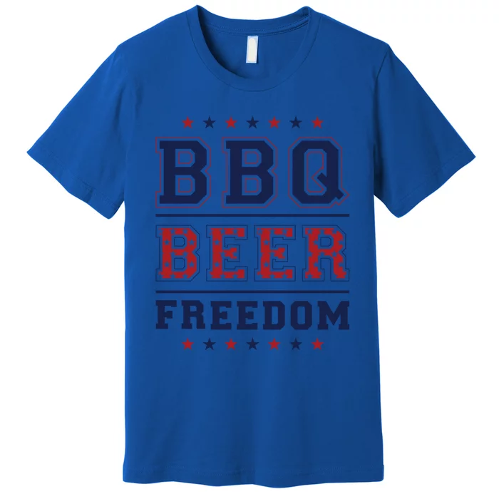 Bbq Beer Freedom Great Gift Premium T-Shirt