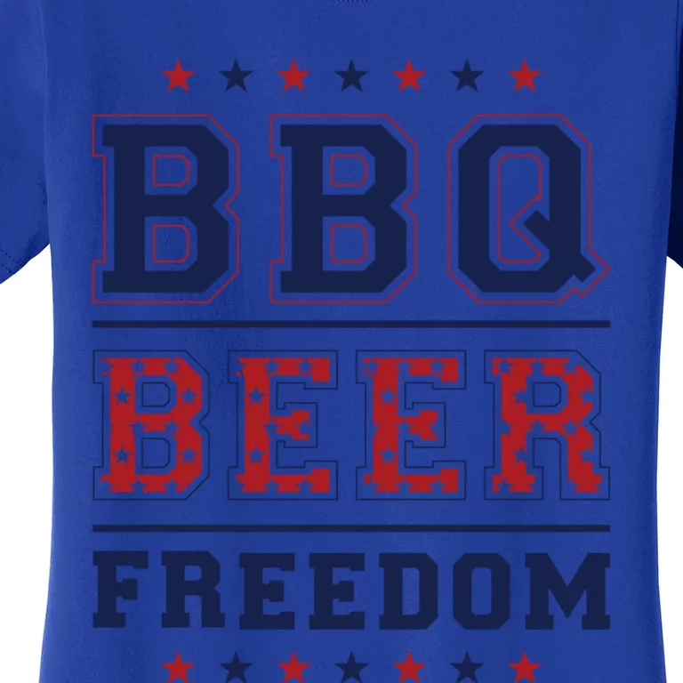 Bbq Beer Freedom Great Gift Women's T-Shirt