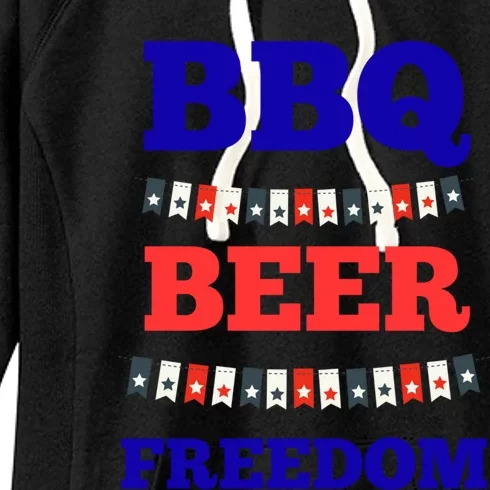 Bbq Beer Freedom Cool Gift Women's Fleece Hoodie