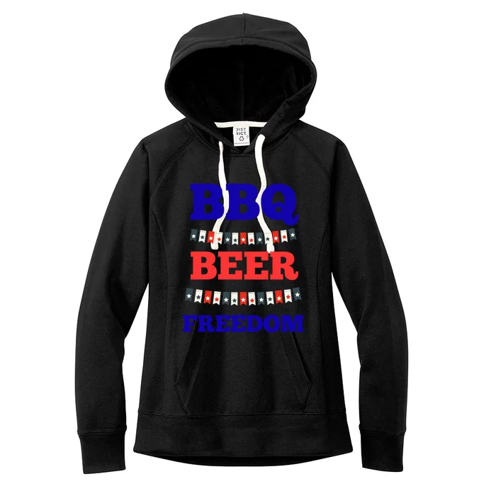 Bbq Beer Freedom Cool Gift Women's Fleece Hoodie