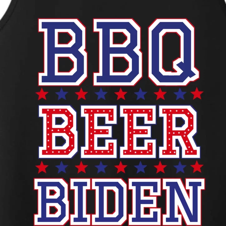 Bbq Beer Freedom Biden Screaming News Guy Election Gift Performance Tank