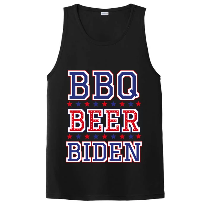 Bbq Beer Freedom Biden Screaming News Guy Election Gift Performance Tank