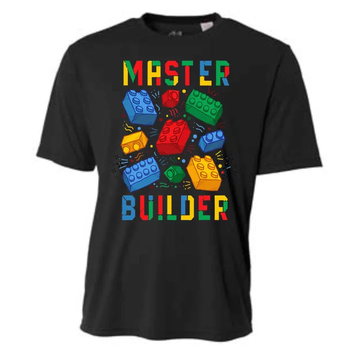 Brick Builder Funny Blocks Master Builder Cooling Performance Crew T-Shirt