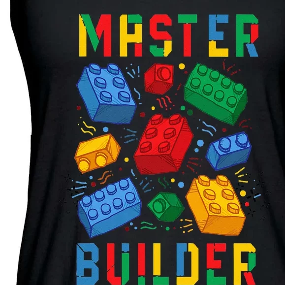 Brick Builder Funny Blocks Master Builder Ladies Essential Flowy Tank