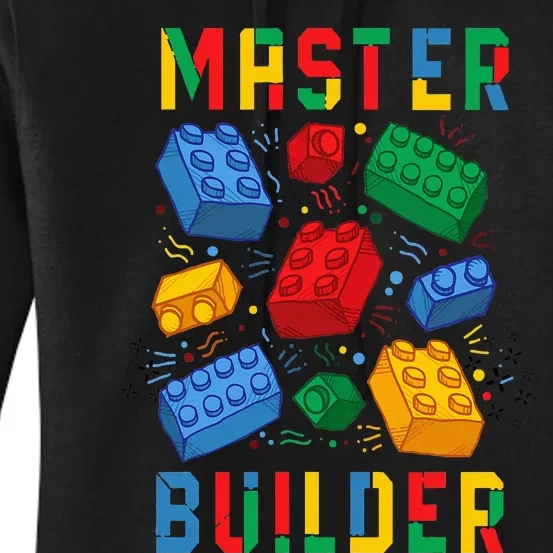 Brick Builder Funny Blocks Master Builder Women's Pullover Hoodie