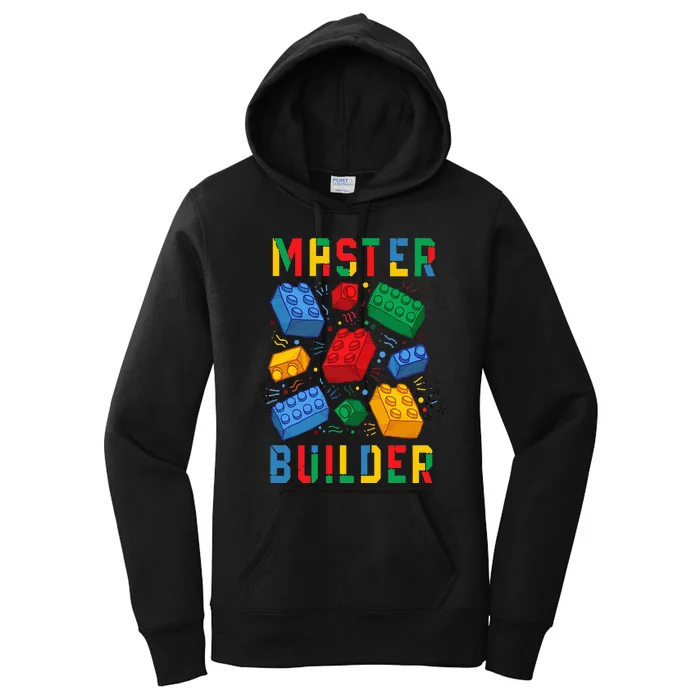 Brick Builder Funny Blocks Master Builder Women's Pullover Hoodie