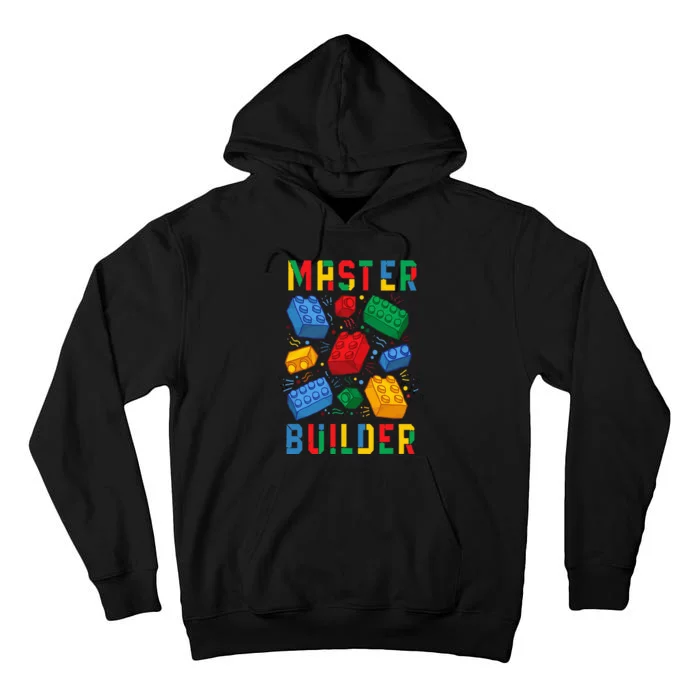 Brick Builder Funny Blocks Master Builder Tall Hoodie