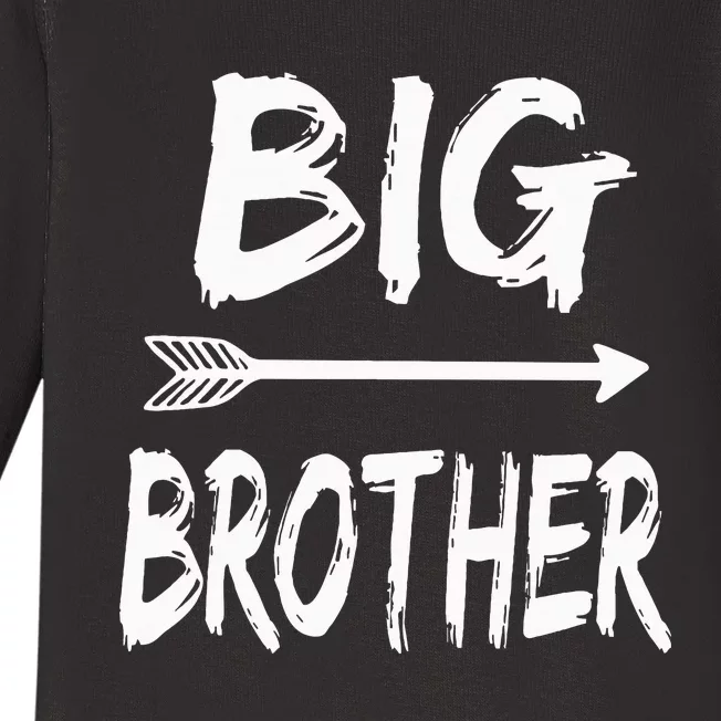 Big Brother For Boy With Arrow Baby Long Sleeve Bodysuit