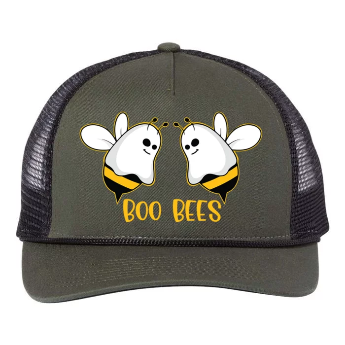 Boo Bees Funny Couples Halloween Costume Gift Retro Rope Trucker Hat Cap